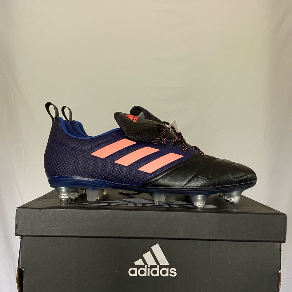 ACE 17.1 SG Women's Adidas Soccer Cleats - Mystery Ink / Easy Coral / Core Black